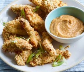 Baked Coconut Chicken with Fresh Chutney